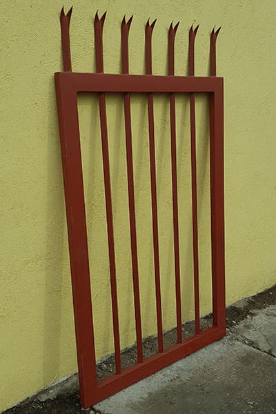 Matching Palisade Pedestrian Gate with Lockbox